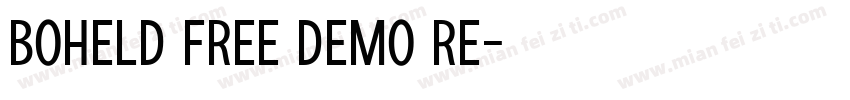 Boheld Free DEMO Re字体转换